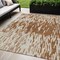 Edge Collections - 5' x 8' - Orange - Indoor and Outdoor Washable Abstract Area Rug - 1 Piece